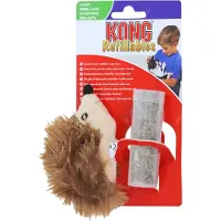 Kong Speeltje Pluche Egel - Kattenspeelgoed - 10 cm Bruin