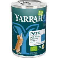 Yarrah - Natvoer Kat Blik Paté met Kip en vis Bio