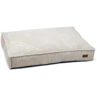Designed By Lotte Ribbed - Hondenkussen - Lichtgrijs - 100x70x15 cm
