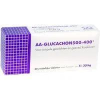 AA-Vet AA Glucachon gewrichten en kraakbeen supplement hond 30 tabletten (5-30 kg)