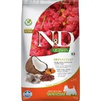 Farmina N&D Quinoa huid- en vachtdieet (eend, quinoa, kokos en kurkuma) hondenvoer voor volwassen honden (mini) 2,5 kg
