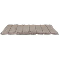 Trixie Reisdeken - Pluche Donkergrijs/Lichtgrijs - 120x80x3 cm, Compact Op Te Rollen, Handvat