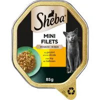 Sheba Kuipje Selection Reepjes Kip/Kalkoen 85g