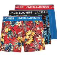 Jack & Jones Boxershorts 'JJAzores' blauw / rood / zwart / wit