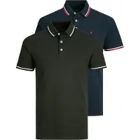 Jack & Jones Shirt 'JJEPaulos' navy / donkergroen / bloedrood / wit