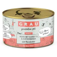 Grau Graanvrij Kattenvoer Kip, Wortel & Catnip