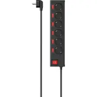 Hama 223158 Stekkerdoos 6-voudig Zwart