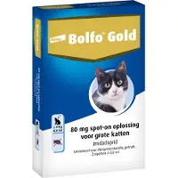 Bolfo Gold Anti Vlooiendruppels Kat Vanaf 4 kg 2 pipetten