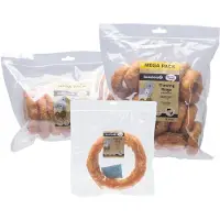 Beeztees Kauwring met Kip Hondensnacks - Kauwsnacks Hond - Megapack van 8 stuks - 12,5 cm