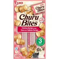 Inaba Ciao Churu Bites kip met tonijn en zalm kattensnack 18 x 10 g