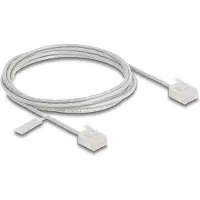 DeLOCK RJ45 Network Cable Cat.6 UTP Ultra Slim 2 m grey with short plugs