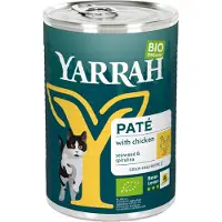 Yarrah cat blik pate graanvrij kip kattenvoer 12x400 gr