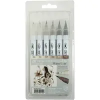 ZIG Kuretake Clean Color Real Brush 6-pack