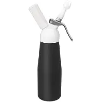 Orion - Slagroom Sifon - Zwart - 680 ml - Aluminium - Decoratie Nozzles