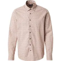 Bugatti Overhemd beige / cognac / wit