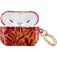 Selencia Vivid Case voor de Apple Airpods Pro - Tropical Vibes Apricot