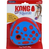 Kong rewards wally blauw/rood - 12,5x12,5x12,5 cm - Hondensnacks