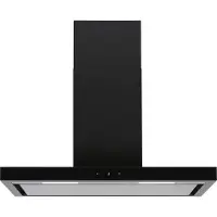 Everglades EVCH9845B - Afzuigkap - Recirculatie - Zwart - 90CM - Met Krachtige Motor van 800M3/H - Inclusief Koolstoffilters - Energieklasse A - 4 Standen - Tiptoets - Digitaal - 5 Jaar Garantie