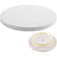 Orion - Draaibare Taartschaal - 27 cm - Wit - Antislip