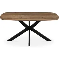Giga Meubel Eettafel Jaimy Donkerbruin Deens Ovaal 160cm