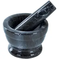 Orion - Granieten Vijzel - 10cm - Ergonomische Handgreep - Vaatwasmachinebestendig