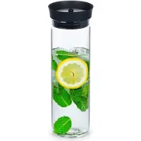 Excellent houseware - Karaf - 1L - Borosilicaatglas - Roestvrijstalen Deksel