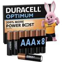 Duracell 10x Alkaline Batterijen Optimum Aaa 8 Stuks