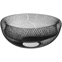 Orion - Metalen Fruitmand - Zwart - 30cm - Modern Ontwerp