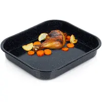 Orion - Emaliëren Braadslede - Rechthoekig - 29,5x25,5x4,5 cm - Niet-klevend