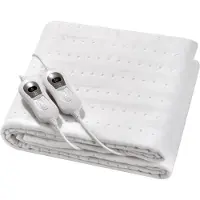 Quality Heating Elektrische onderdeken - 2 persoons 160 x 140 cm met Hoekelastieken en controllers - Instelbaar vermogen - Timer