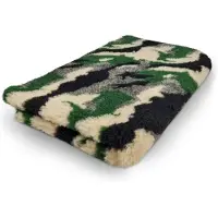 Vetbed Vet Bed - Camouflage - Donkergroen - Antislip Hondenmat - 150 x 100 cm - Waterafstotend - Latex Antislip - Benchmat Hond - Hondendeken - Hondenkleed - Machinewasbaar