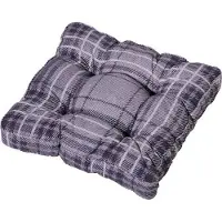Madison matraskussen florance Denim block 47x47 cm - grijs