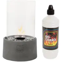 Leeff - Stonefire met fles Bio Ethanol 1 LTR - Sfeerhaard/tafelhaard -tafelhaard - Design