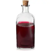 Orion - Glazen Fles met Kurk - 530 ml - Transparant - Decoratief