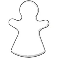 Orion Stalen koekjesvormpje, poppetje, 6,8 cm