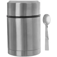 Orion - Thermosfles - Roestvrij Staal - 650ml - Dubbele Isolatie - Inclusief Lepel
