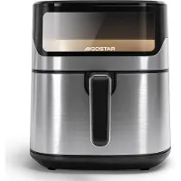 Aigostar 30AX1 Balloon - 6,5L Airfryer - Heteluchtfriteuse met kijkvenster - 1600W - 13 Programma's - Gezond Koken zonder Olie