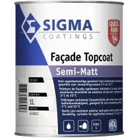 Sigma Facade Topcoat Semi-Matt | Zijdematte Gevelverf 1 LTR - Kleur|1|2