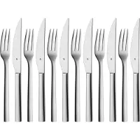 WMF Nuova Steakbestek - 12-delig - RVS - Voor Steaks en Gegrild Vlees