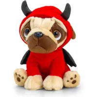 Keel Toys Knuffel Mops 30 cm ( rode Valentijn kostuum)