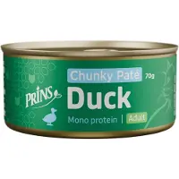 Prins Chunky Paté Adult eend natvoer kat 48 x 70 g