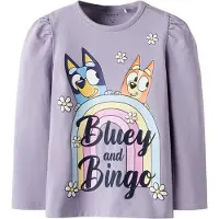 Name it Shirt lavendel / oranje / zwart / wit