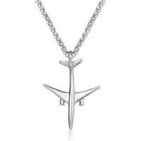 LGT JWLS LGT Jewels heren ketting Edelstaal Vliegtuig