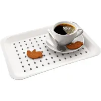 Orion - Serveerschaal - 33x23 cm - Antislip - Wit