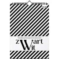 Studio Colori - Verjaardagskalender Zwart Wit - A4 Verjaardagskalender Volwassenen Staand - Zwartwit illustraties