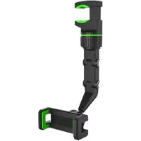 Universeel Achteruitkijkspiegel Telefoonhouder – 360° Draaibaar & Uittrekbaar – Universele Autotelefoonhouder – Voor Rearview Mirror