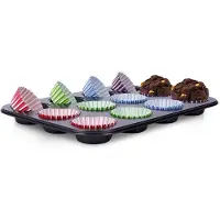 Orion Serie - Muffinvorm met Papieren Vormpjes - 13-delig - Metalen Bouw - Niet-klevende Coating