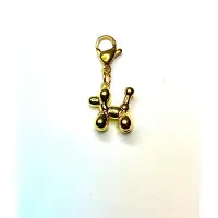 Yehwang bedel ballon hond kleur goud - charm balloon dog collor gold - stainless steel - waterproof - incl sluiting - cadeau - dames - vrouw - moeder - dochter
