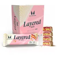 Myprotein Eiwitreep met laagjes - 12 x 60g - Vanilla Birthday Cake