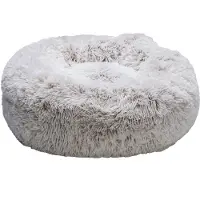 Beeztees Siba - Orthopedische Hondenmand - Donut Hondenmand - Fluffy - Beige - 70x70x25 cm